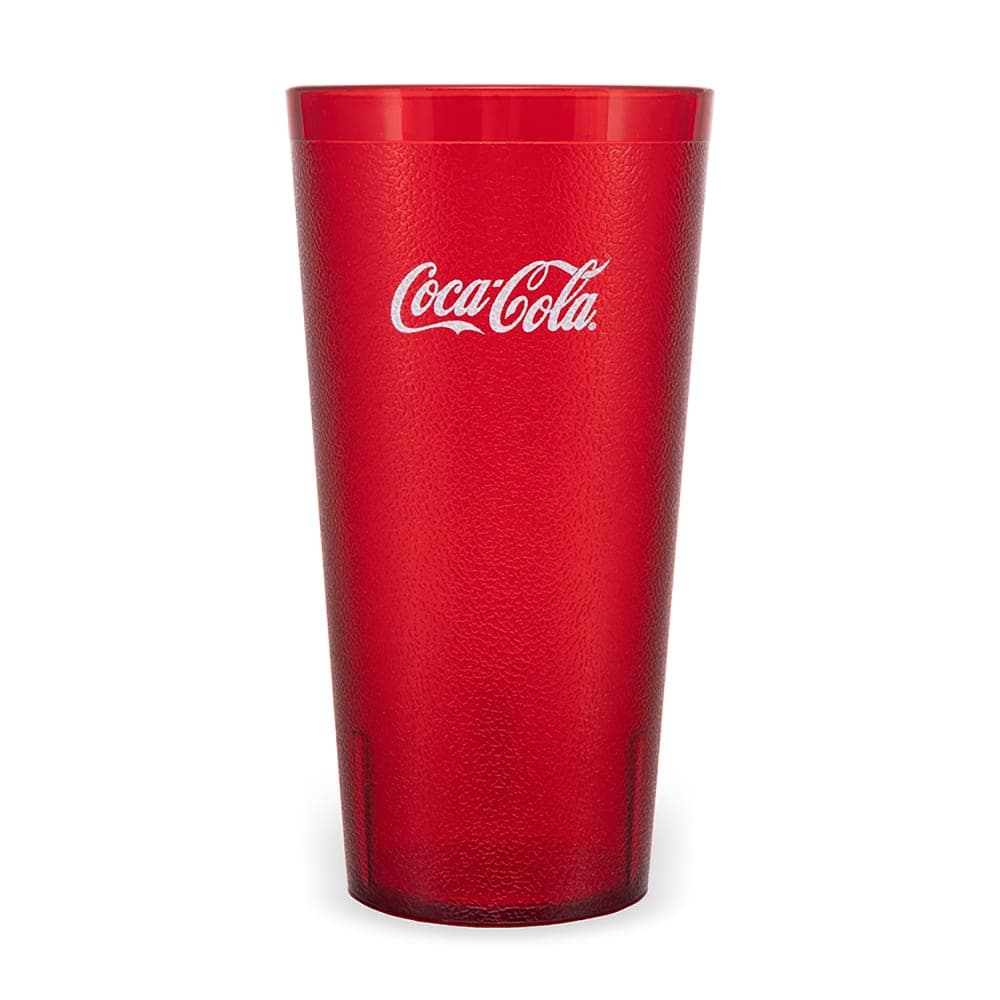 Carlisle 32 oz Ruby Textured Coca Cola® Plastic Tumbler (5232-63550I)