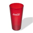 Carlisle 32 oz Ruby Textured Coca Cola® Plastic Tumbler (5232-63550I) thumbnail 2