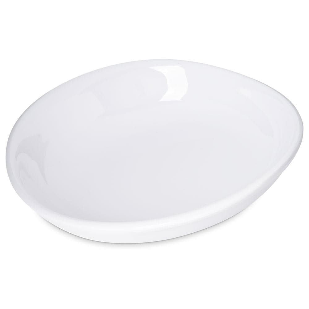 Carlisle 8 1/2" Oblong Melamine Pasta Plate, White (5300302)