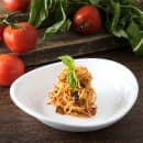 Carlisle 9 1/2" Oblong Melamine Pasta Plate, White (5300402) thumbnail 5