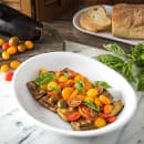 Carlisle 11 1/2" Oblong Melamine Pasta Plate, White (5300502) thumbnail 5