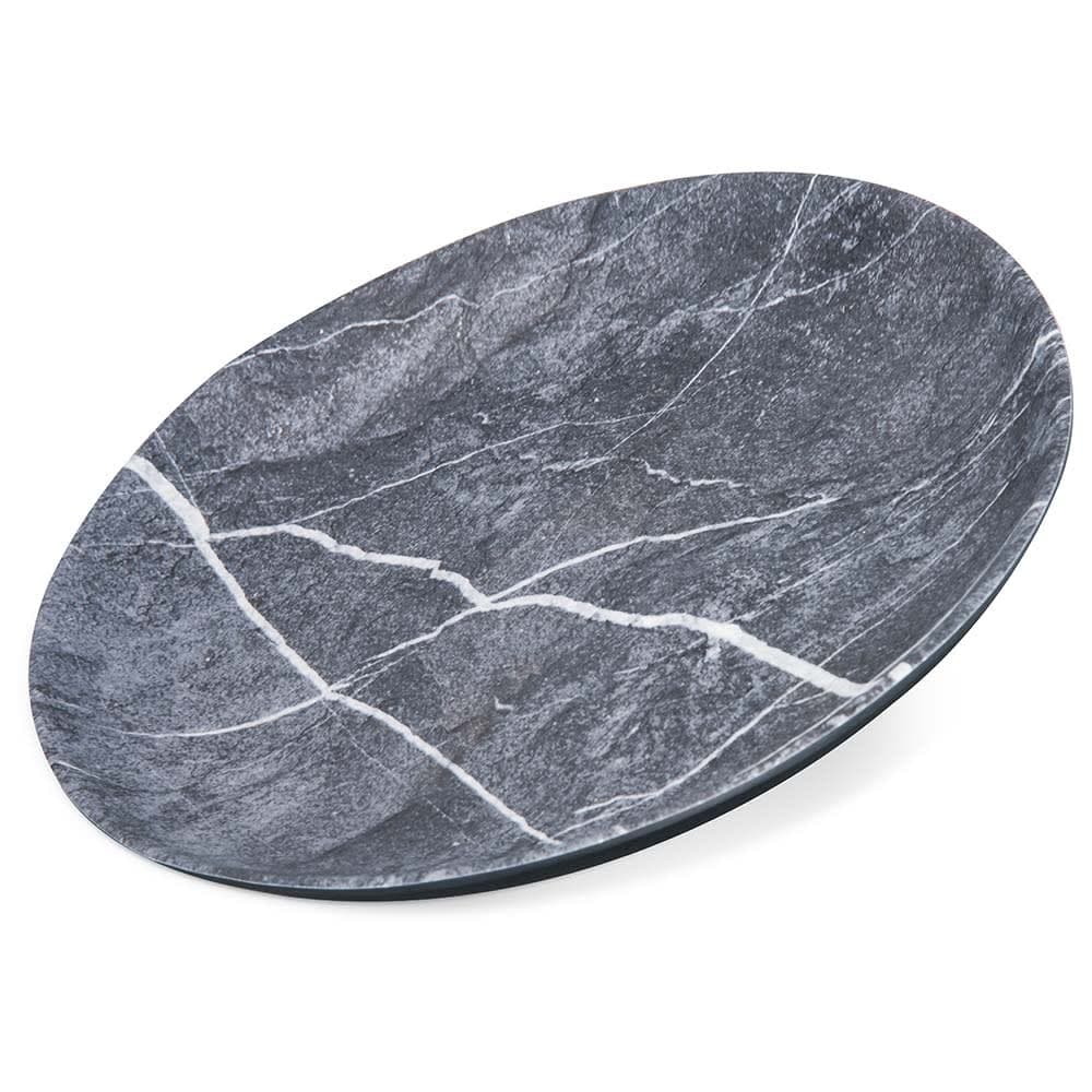 Carlisle 9" Free Form Melamine  Salad Plate, Soapstone (5310672)