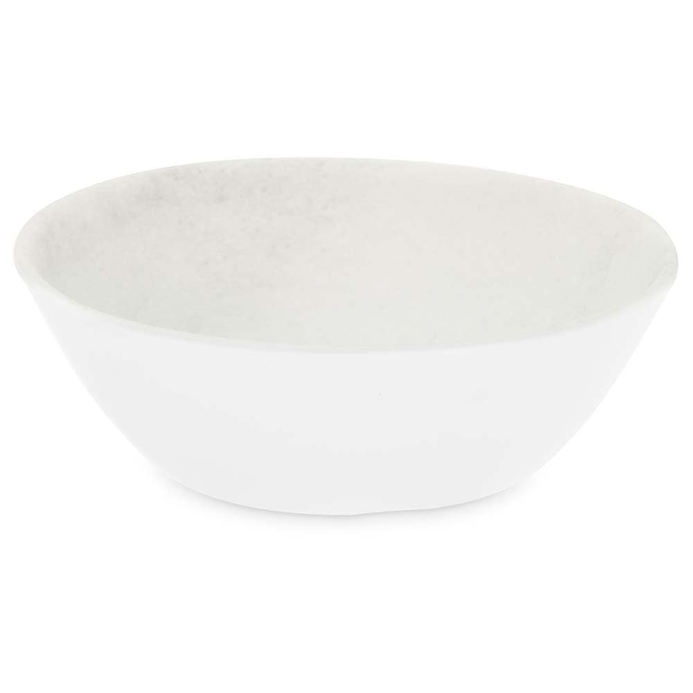 Carlisle 8 oz Round Melamine Boullion Bowl, White Marble (5311037)