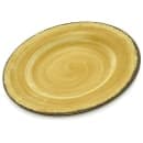 Carlisle 9" Round Melamine Salad Plate, Amber (5400213) thumbnail 2