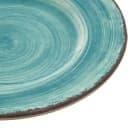 Carlisle 9" Round Melamine Salad Plate, Aqua (5400215) thumbnail 3
