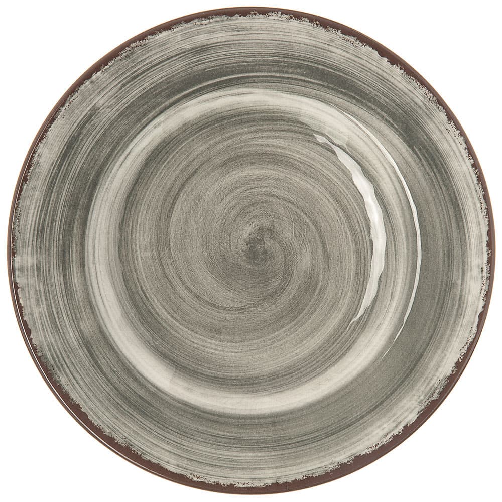 Carlisle 9" Round Melamine Salad Plate, Smoke Gray (5400218)