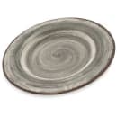 Carlisle 9" Round Melamine Salad Plate, Smoke Gray (5400218) thumbnail 2