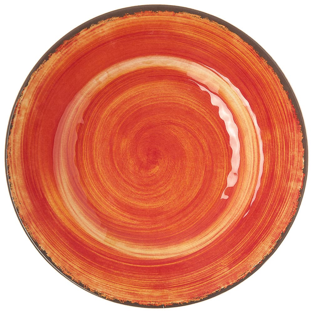Carlisle 9" Round Melamine Salad Plate, Fireball (5400252)