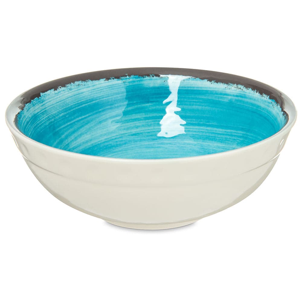 Carlisle 17 oz Round Melamine Serving Bowl, Aqua (5400515)