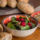 Carlisle 17 oz Round Melamine Serving Bowl, Fire Ball (5400552) thumbnail 5