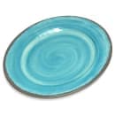 Carlisle 7" Round Melamine Bread & Butter Plate, Aqua (5400715) thumbnail 2