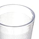 Carlisle 9 1/2 oz Clear Textured Plastic Tumbler (550607) thumbnail 3