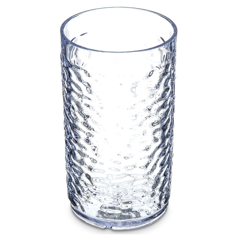 Carlisle 8 oz Clear Pebbled Plastic Tumbler (550807)