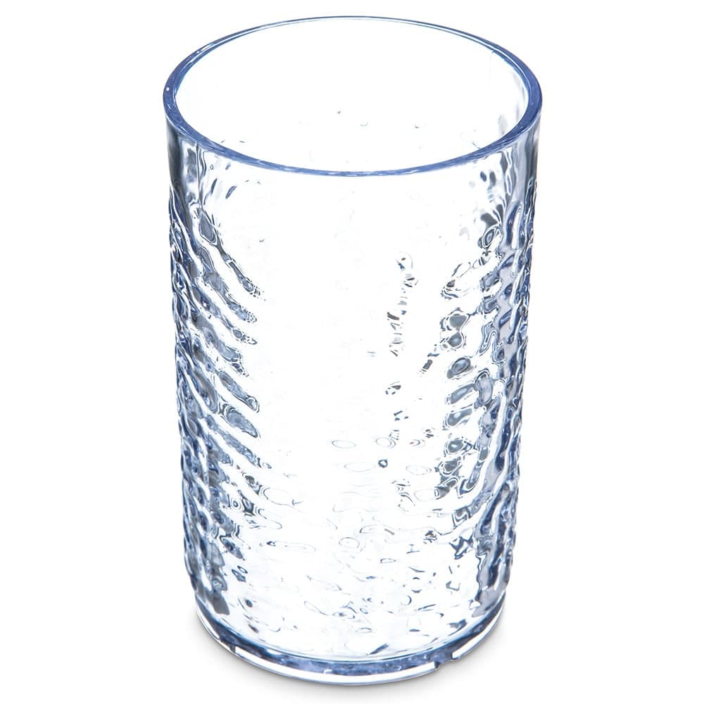 Carlisle 9 1/2 oz Clear Pebbled Plastic Tumbler (550907)