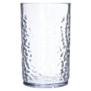 Carlisle 9 1/2 oz Clear Pebbled Plastic Tumbler (550907) thumbnail 2
