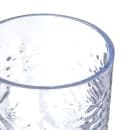 Carlisle 9 1/2 oz Clear Pebbled Plastic Tumbler (550907) thumbnail 3