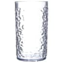 Carlisle 12 oz Clear Pebbled Plastic Tumbler (551207) thumbnail 2
