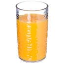 Carlisle 12 oz Clear Pebbled Plastic Tumbler (551207) thumbnail 5