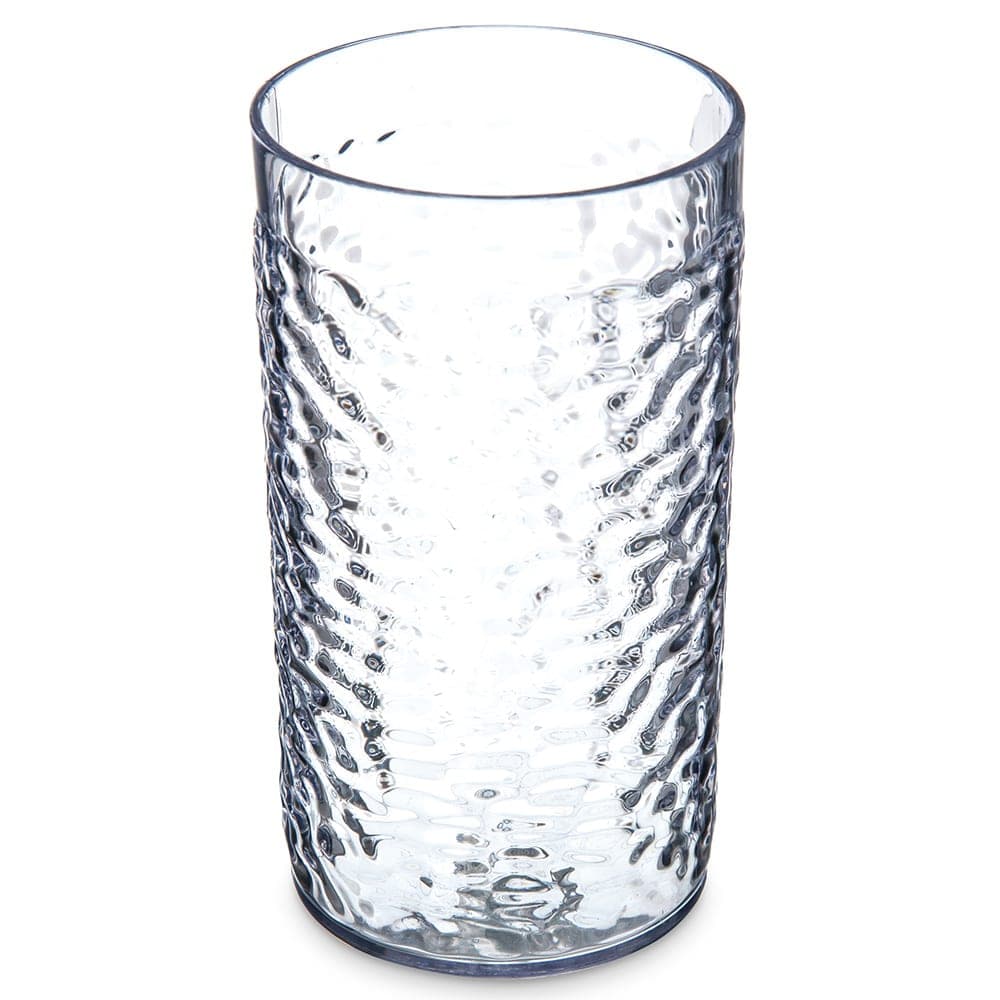 Carlisle 16 oz Clear Pebbled Plastic Tumbler (551707)