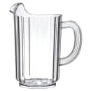 Carlisle 32 oz Plastic Pitcher w/ Fluted Sides, Clear (553607) thumbnail 3