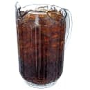 Carlisle 48 oz Plastic Pitcher w/ Fluted Sides, Clear (553807) thumbnail 2