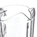 Carlisle 60 oz Plastic Pitcher w/ Thumb Grip, Clear (554007) thumbnail 3