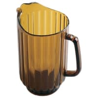 Carlisle 60 oz Plastic Pitcher w/ Thumb Grip, Amber (554013) thumbnail 6