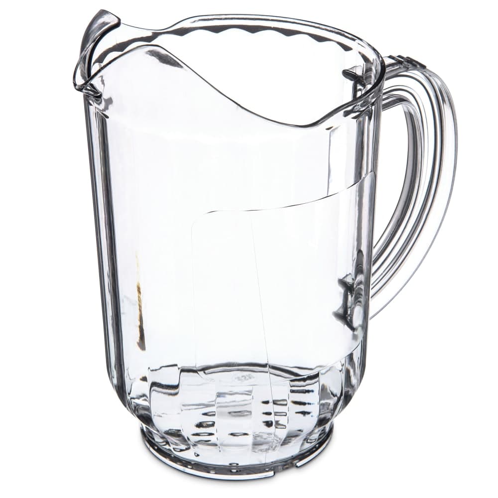 Carlisle 60 oz Plastic Pitcher w/ Thumb Grip, Clear (554707)