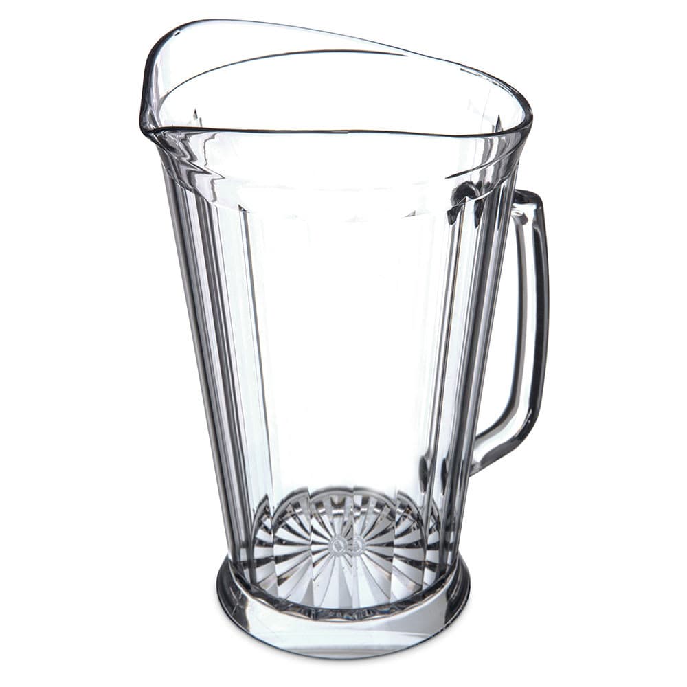 Carlisle 60 oz Plastic Pitcher w/ Thumb Grip, Clear (558707)