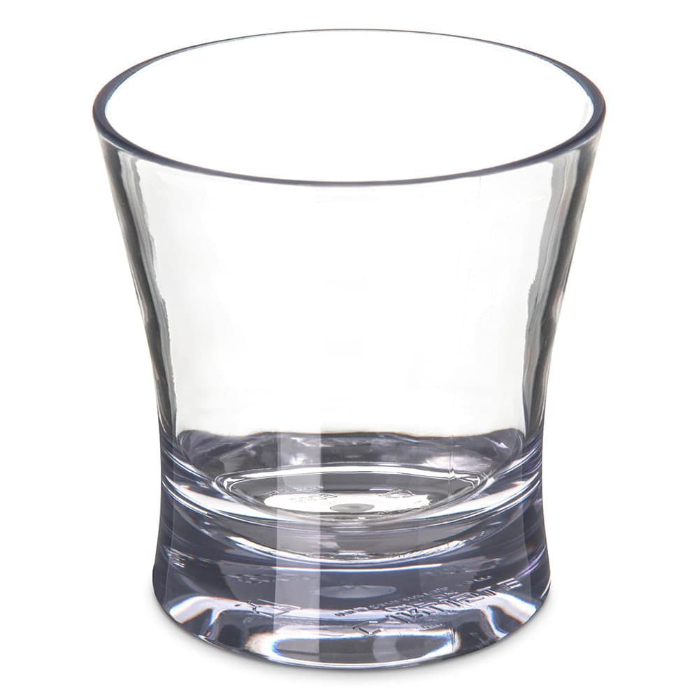 Carlisle 9 oz Alibi Rocks Glass - Clear, SAN Plastic (560907)