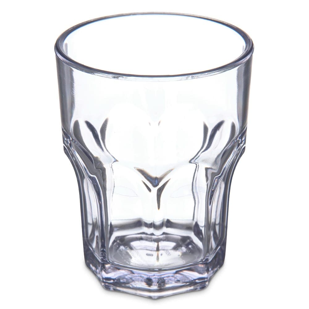 Carlisle 6 oz Clear Faceted Plastic Tumbler (580607)