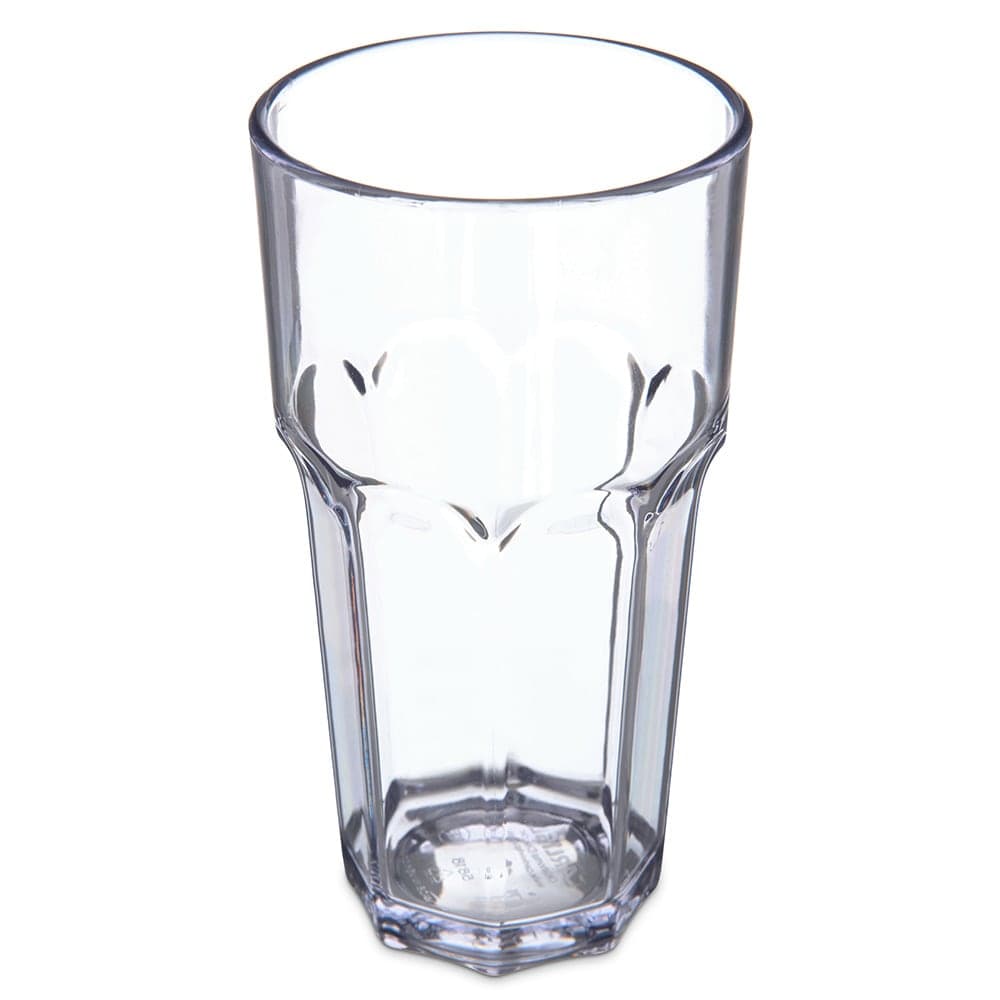Carlisle 18 oz Clear Faceted Plastic Tumbler (581807)