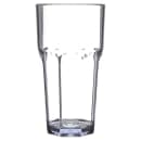 Carlisle 18 oz Clear Faceted Plastic Tumbler (581807) thumbnail 2