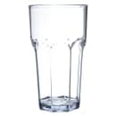 Carlisle 20 oz Clear Faceted Plastic Tumbler (582007) thumbnail 2