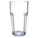 Carlisle 22 oz Clear Faceted Plastic Tumbler (582207) thumbnail 2