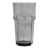 Carlisle 22 oz Clear Faceted Plastic Tumbler (582207) thumbnail 6