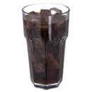 Carlisle 32 oz Clear Faceted Plastic Tumbler (583207) thumbnail 4