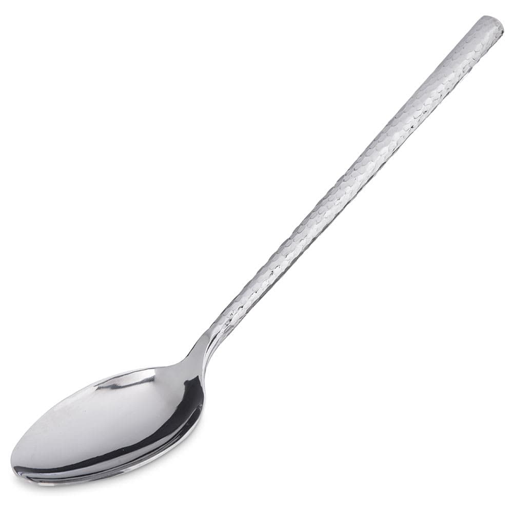 Carlisle 12" Terra Solid Serving Spoon - Hammered, Stainless (60200)
