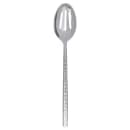 Carlisle 12" Terra Slotted Serving Spoon - Hammered, Stainless (60201) thumbnail 3