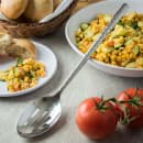 Carlisle 12" Terra Slotted Serving Spoon - Hammered, Stainless (60201) thumbnail 5