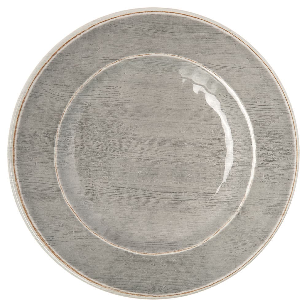 Carlisle 11" Round Melamine Dinner Plate, Smoke Gray (6400118)