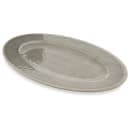 Carlisle 12" x 8" Oval Grove Platter - Melamine, Smoke Gray (6402018) thumbnail 3