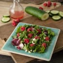 Carlisle 10 1/2" Square Melamine Dinner Plate, Aqua (6402215) thumbnail 5