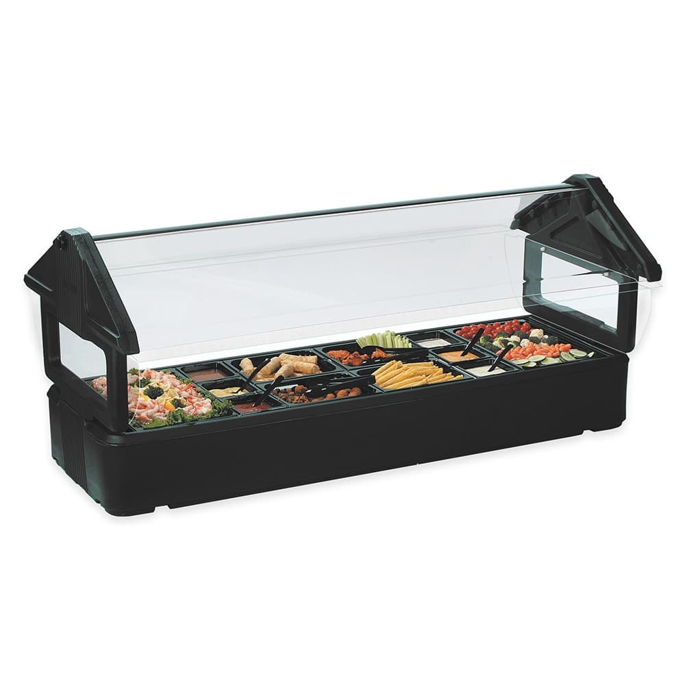 Carlisle 65 1/4" SixStar™ Cold Food Bar - (5) Pan Capacity, Table Top, Black (660103)