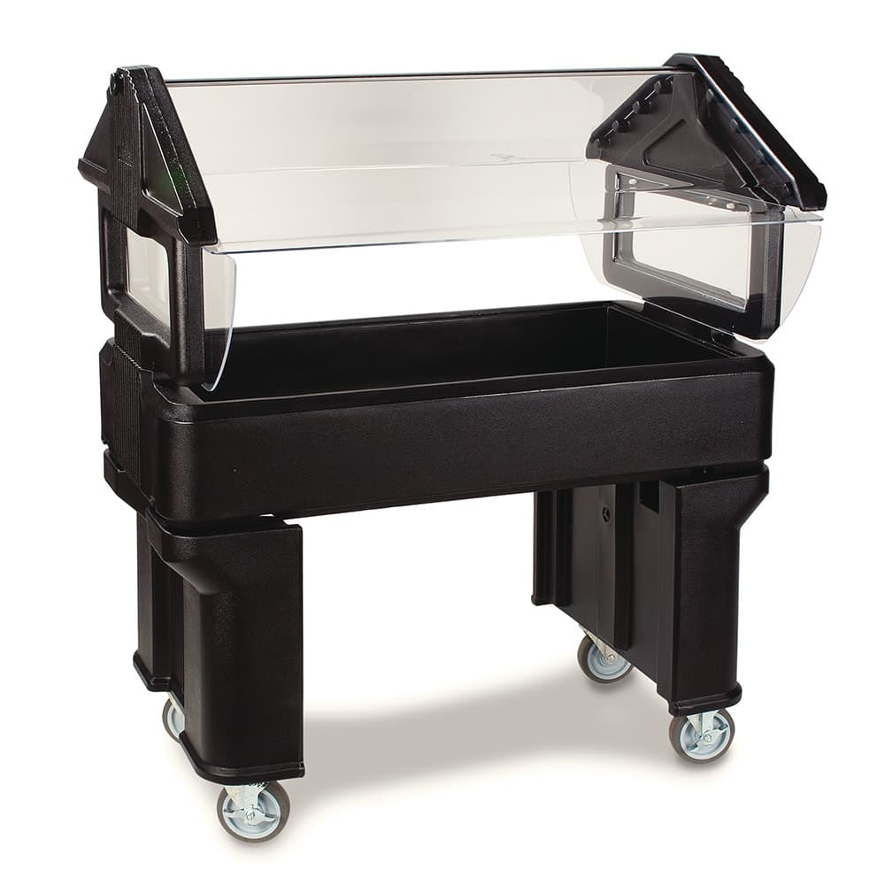 Carlisle 38 7/8" SixStar™ Cold Food Bar - (3) Pan Capacity, Floor Model, Black (660503)