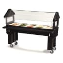 Carlisle 65 1/4" SixStar™ Cold Food Bar - (5) Pan Capacity, Floor Model, Black (660603) thumbnail 2