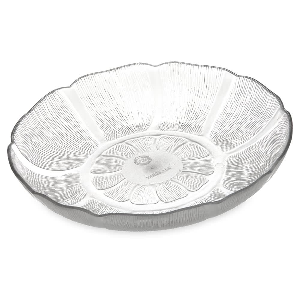 Carlisle 8" Round Plastic Salad Plate, Clear (690707)