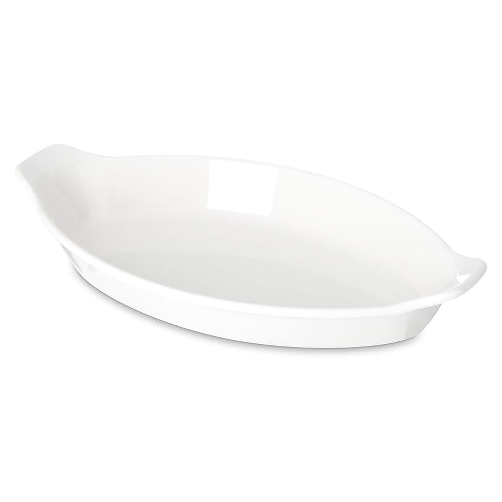 Carlisle 8 oz. Oval, Polycarbonate Casserole Dish, White (740502)