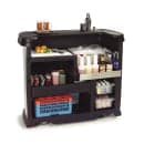 Carlisle 56" Maximizer Portable Bar - 15 gal Ice Bin, Polyethylene, Black (755003) thumbnail 2