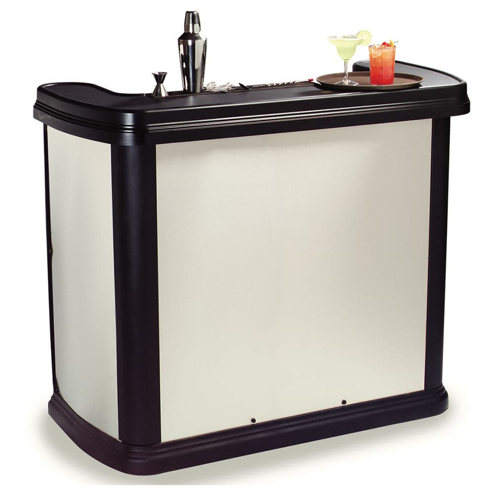 Carlisle 56" Portable Bar - 15 gal Ice Bin, Polyethylene, Stainless (755044)